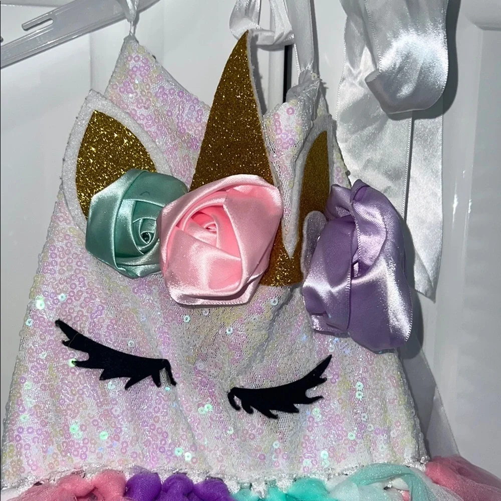 Magical Unicorn Tutu Dress with lightup Headband
